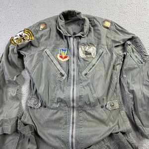 VTG 60s Vietnam USAF K-2B Flight Suit Coveralls 4430th Combat Teeny Tigers Patch